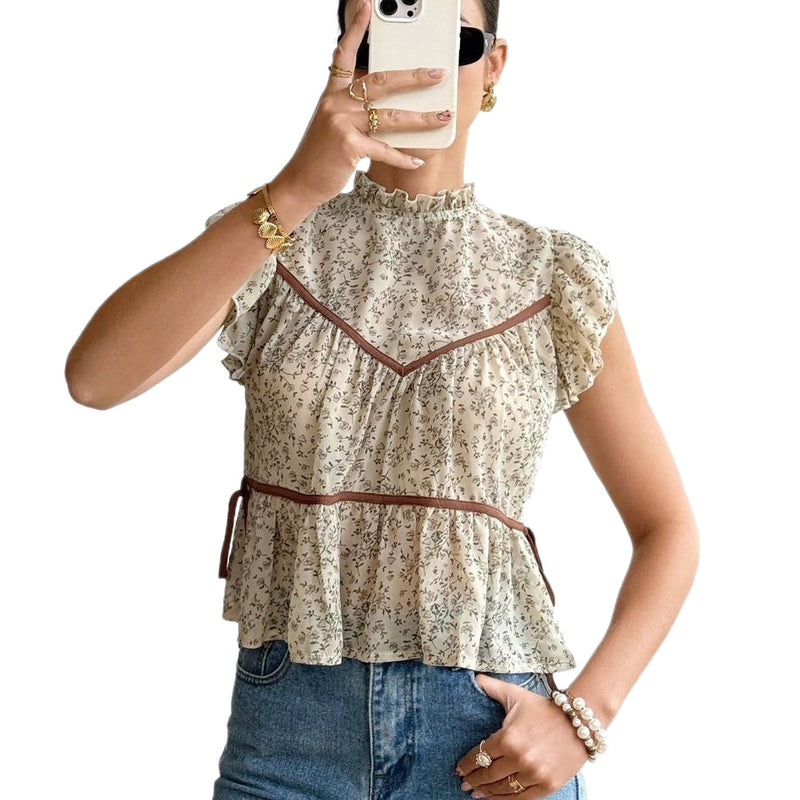 Fleur Floral Chiffon Blouse
