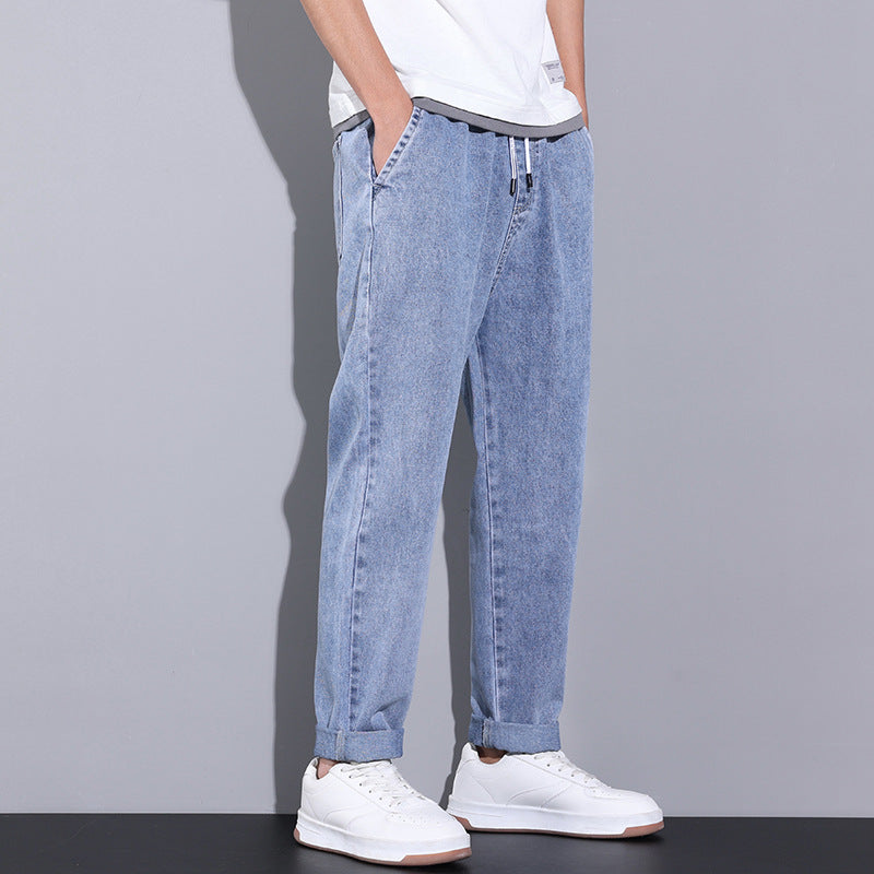 Iver Drawstring Wide-Leg Jeans