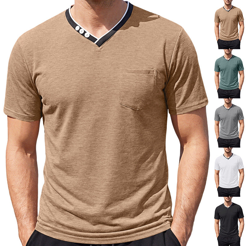Henley V-Neck Tee 2