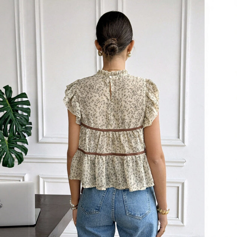 Fleur Floral Chiffon Blouse