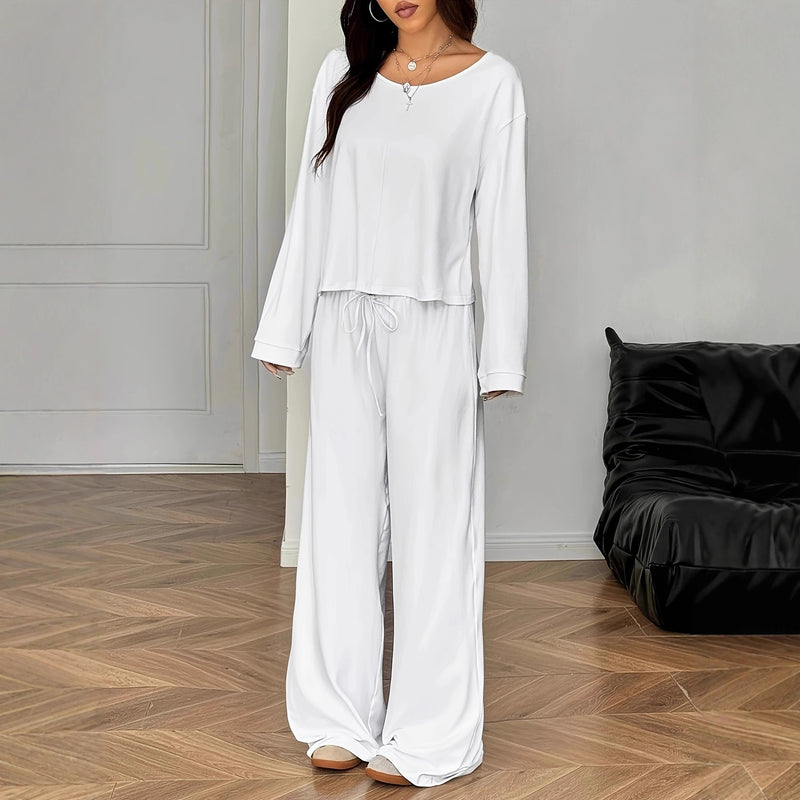 Vivienne Satin Top & Trouser Set 6