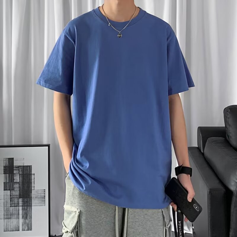 Camiseta de Cuello Redondo de Algodón Everyday
