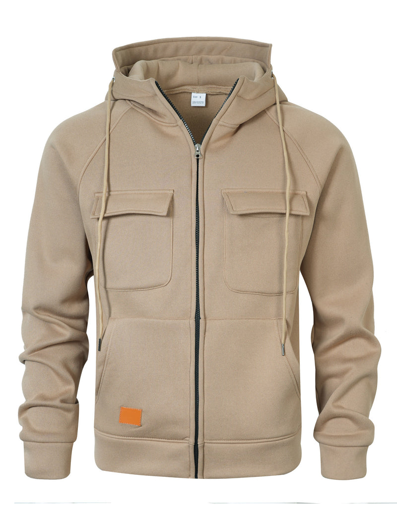 Sudadera con Capucha y Cuello Alto Utility