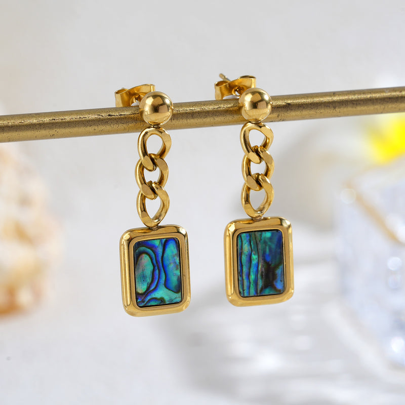 Marea Abalone Shell Drop Earrings