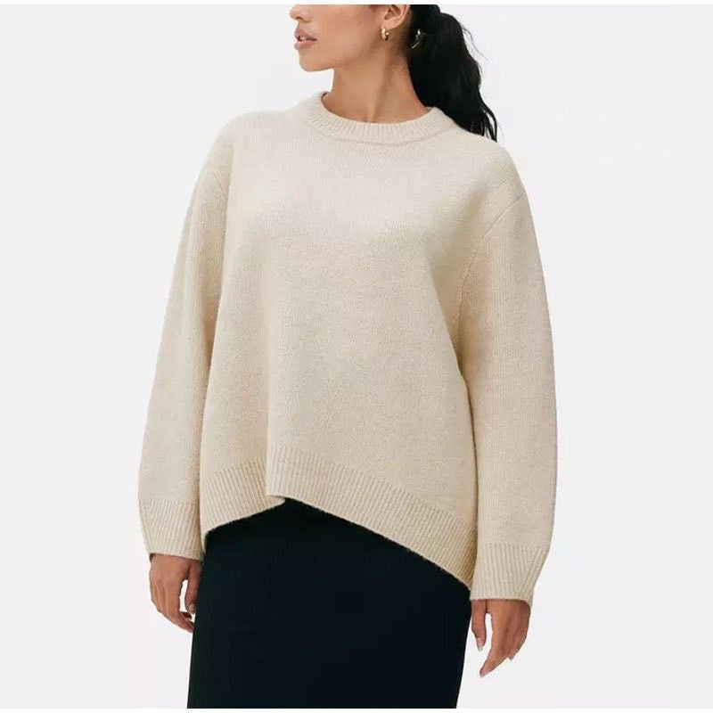 Selene Soft Crewneck Sweater — Khaki