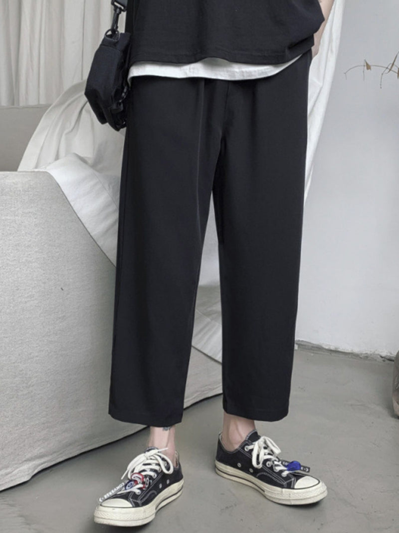 Men's Full Size Loose-Fit Cropped Casual Pants Plus Size 2