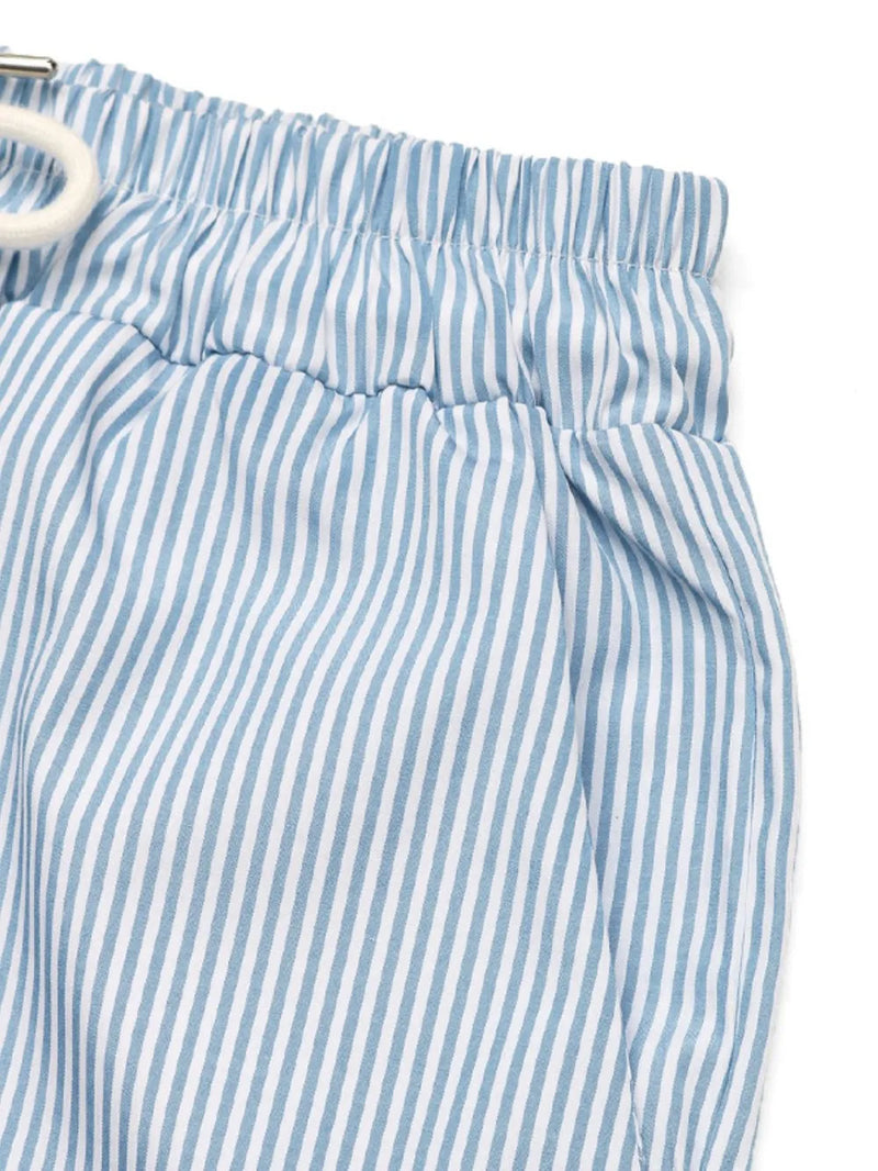 Drawstring Striped Wide Leg Cargo Pants 7