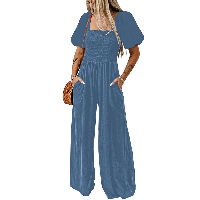 Aster Square Collar Jumpsuit — P205
