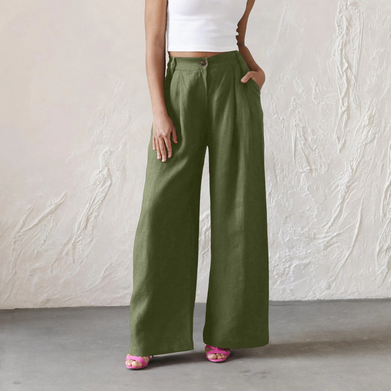 Maren High-Waist Wide-Leg Trousers 10