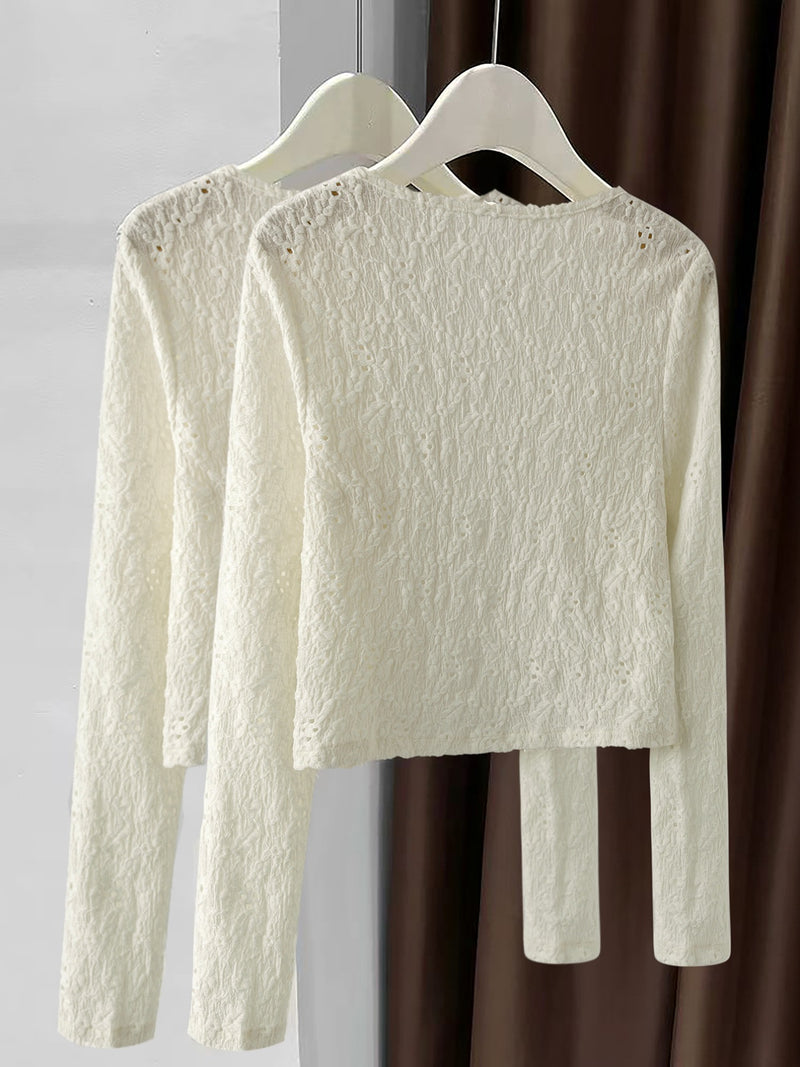 Lace Lightweight Button Up Cardigan 3