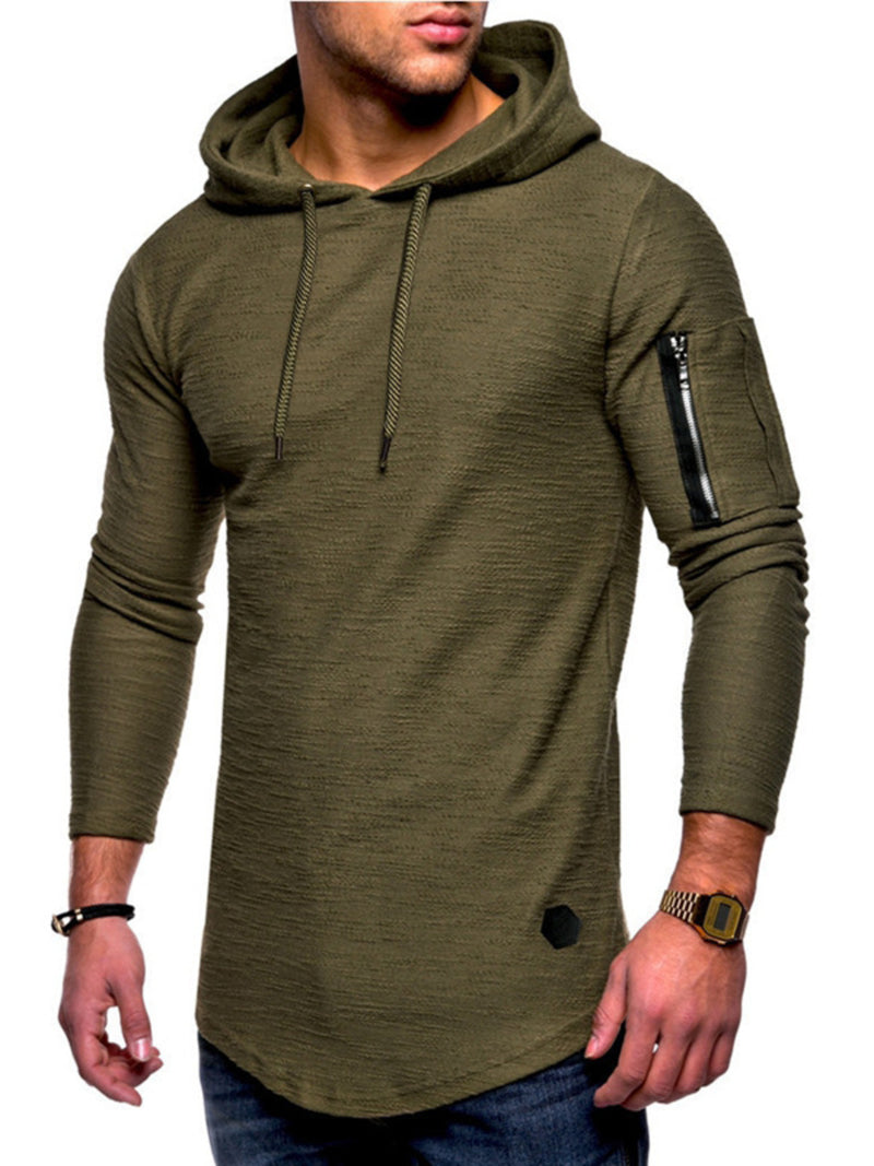 Men's Plus Size Casual Slim Fit Long Sleeve Hoodie 1