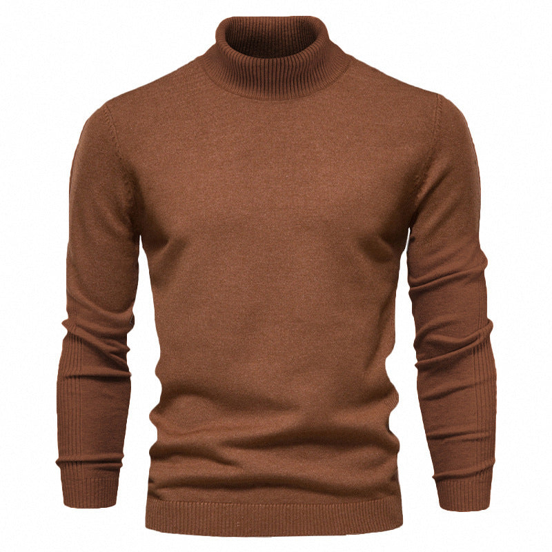 Grey Turtleneck Sweater — Flower Coffee