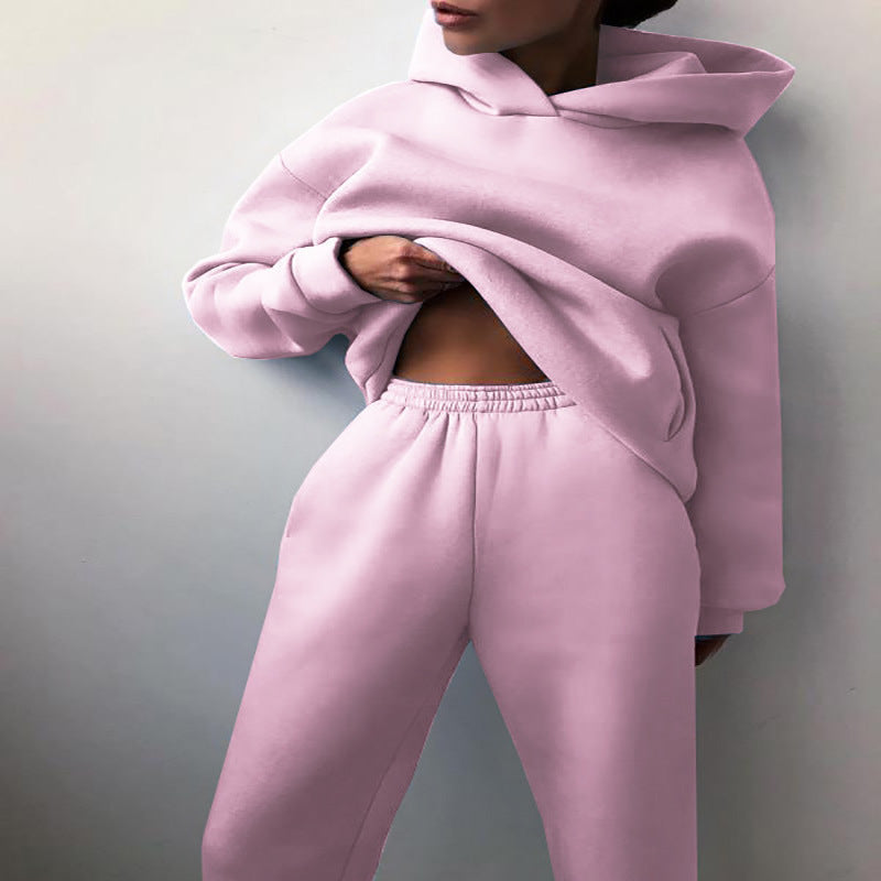 Mira Hooded Lounge Set — Pink