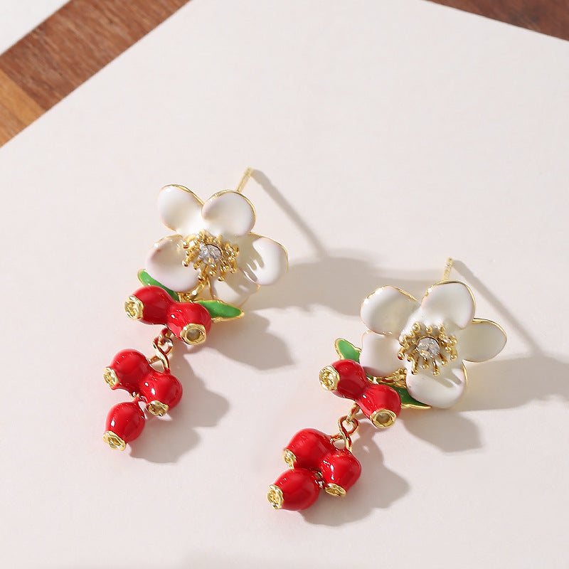 Élodie Enamel Bloom Earrings 5