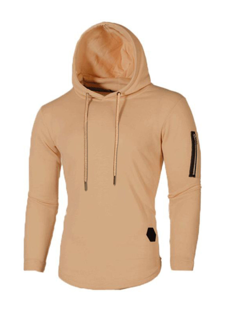 Men's Plus Size Casual Slim Fit Long Sleeve Hoodie 11