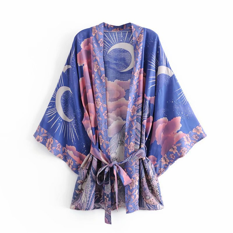 Celestial Moon Wrap Kimono 6