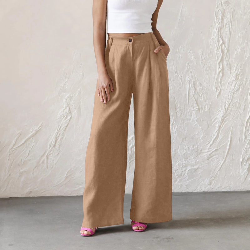 Maren High-Waist Wide-Leg Trousers 7