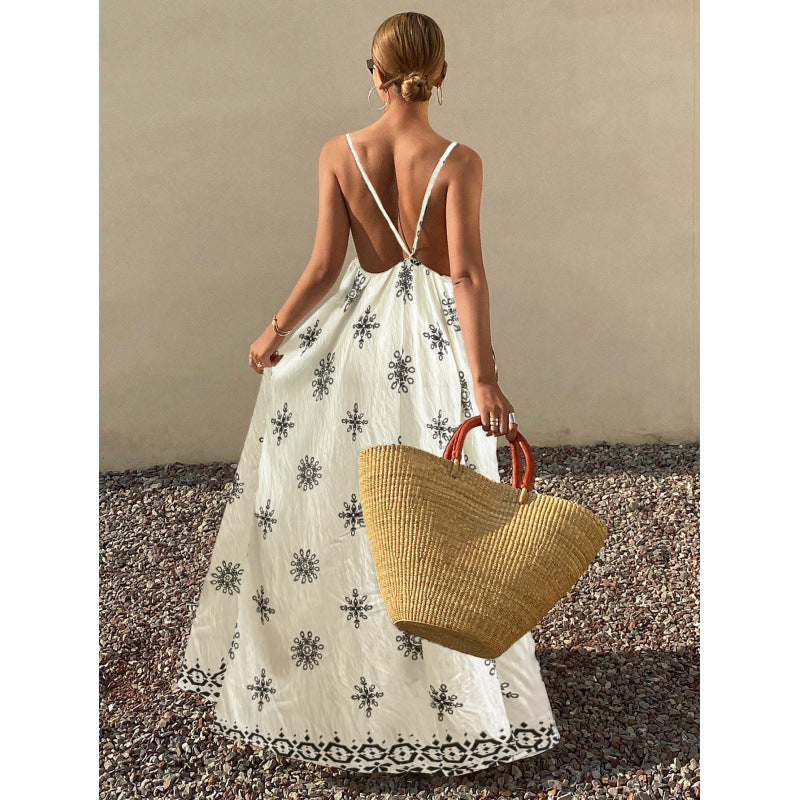 Olwen Open-Back Embroidered Sundress 1