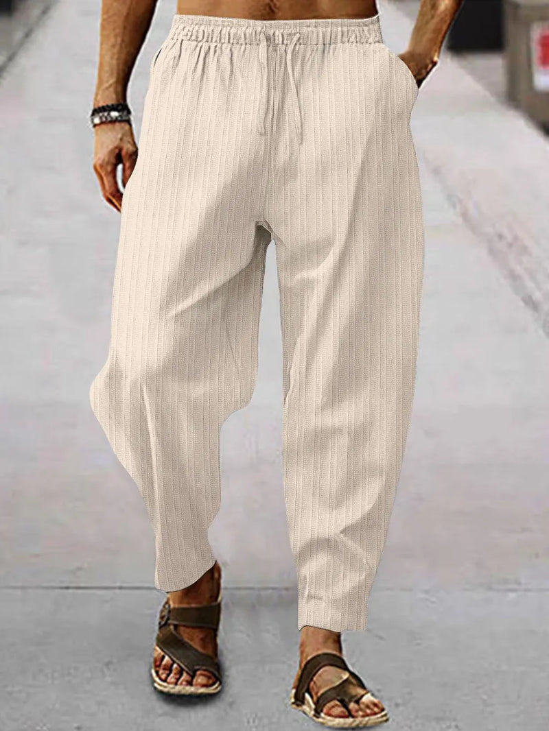 Men's Full Size Drawstring Pants with Pockets Plus Size 4