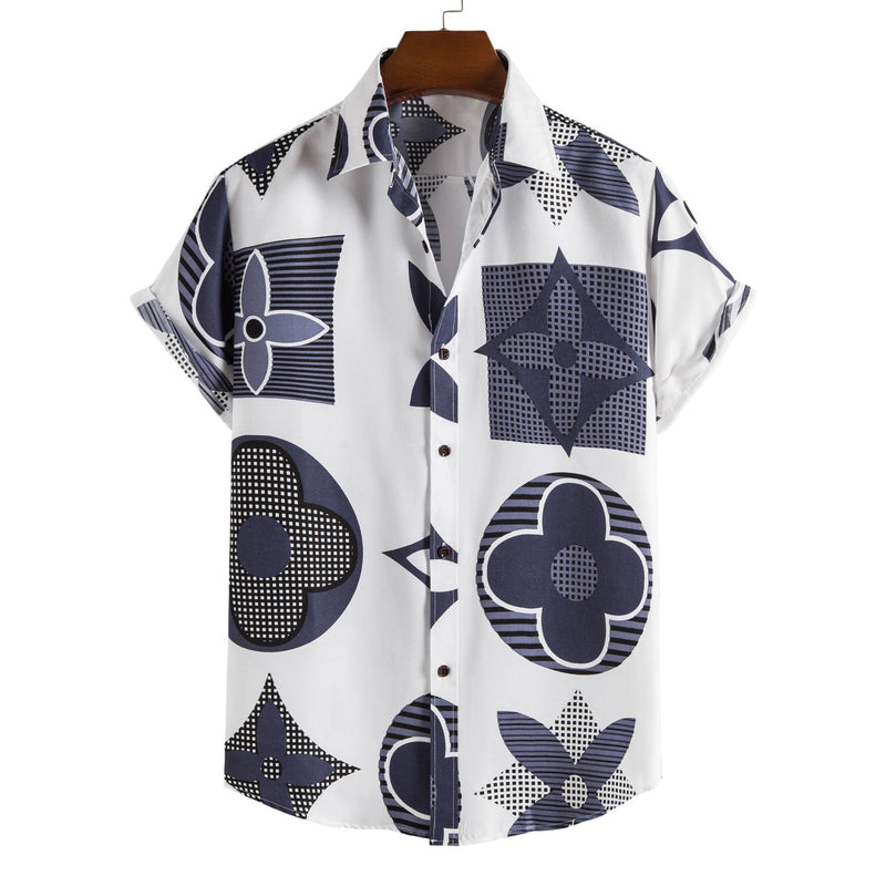 Reed Striped Short Sleeve Shirt — 4size