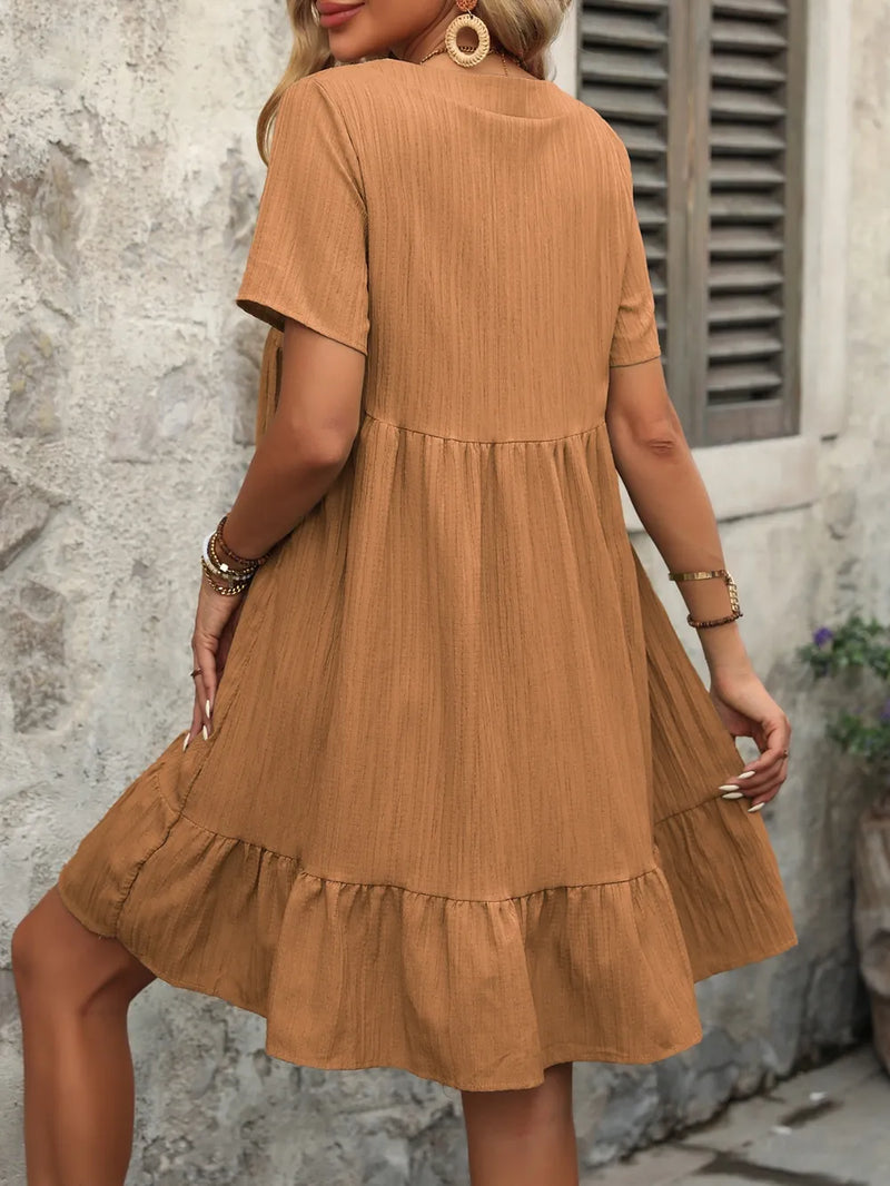 Ivy Lane V-Neck Short Sleeve Mini Dress 2