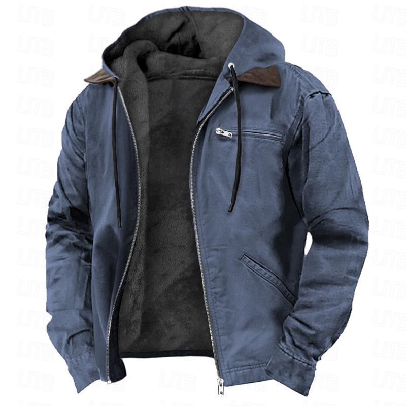 Dorian Fleece Zip Jacket — Navy Blue-XXS