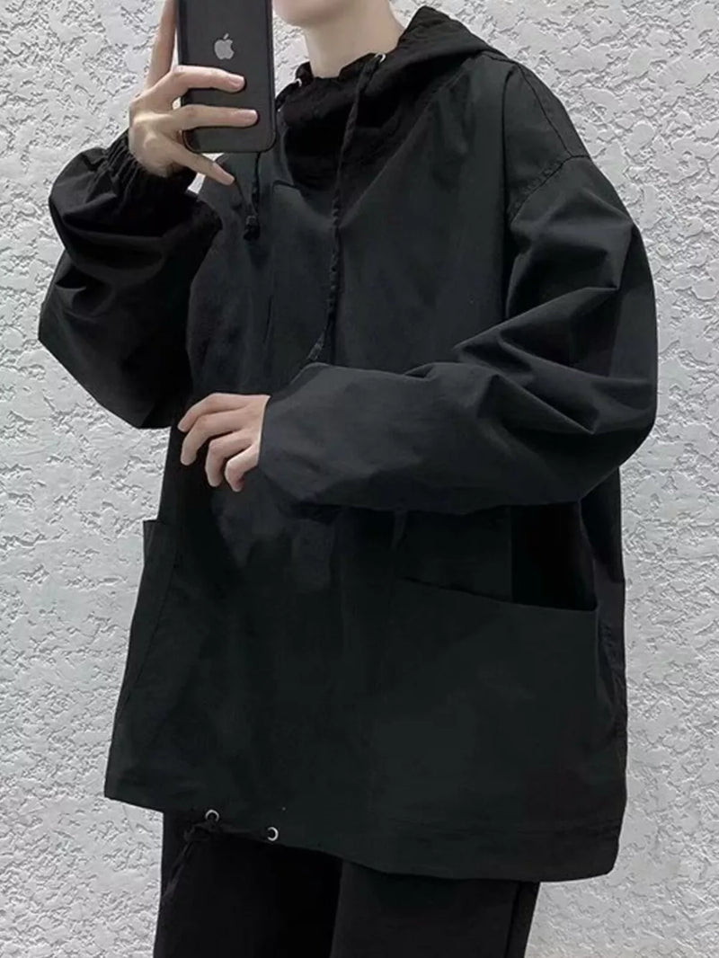 Men's Loose Fit Drawstring Hoodie 2