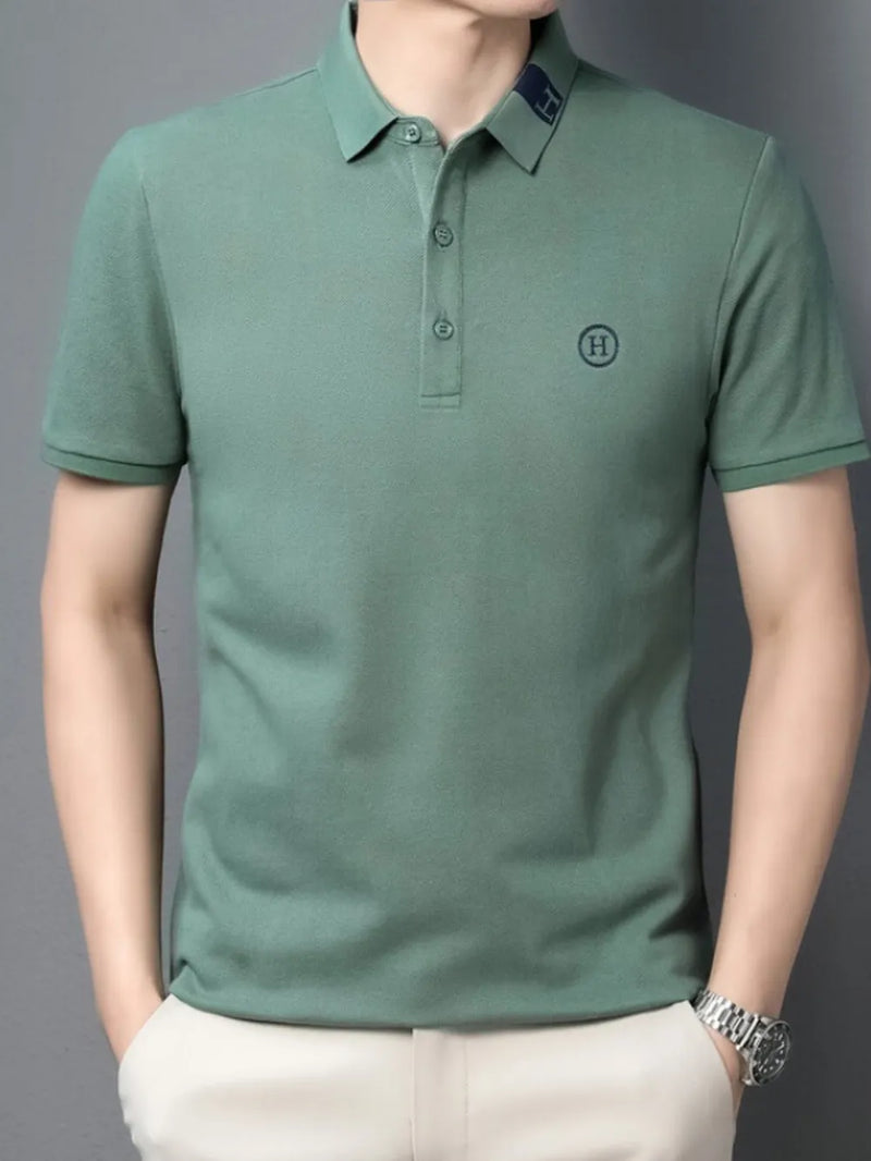 Men's Plus Size Classic Short Sleeve Polo Shirt 1