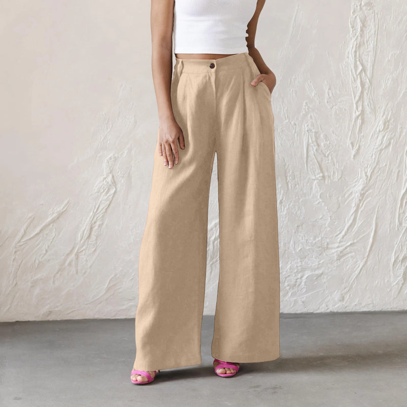 Maren High-Waist Wide-Leg Trousers 9