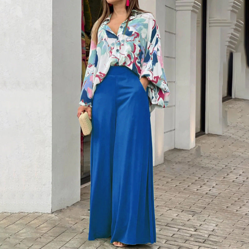 Azalea Watercolour Wide-Leg Two-Piece 1