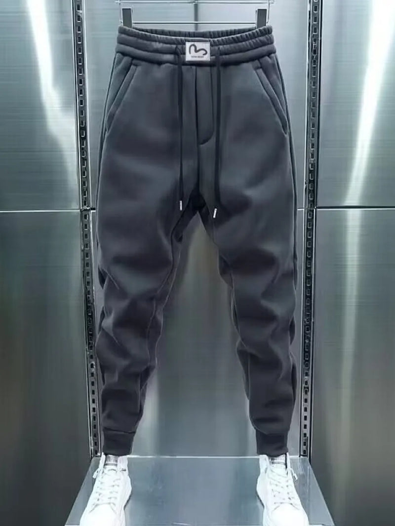 Men's Plus Size Drawstring Jogger Sweatpants with Pocketed 1