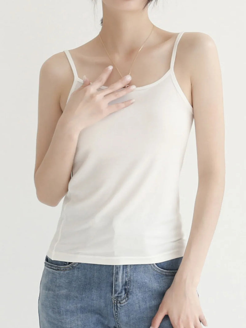 Solid Color Scoop Neck Cami 3