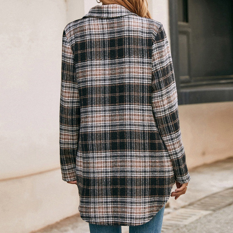 Giselle Plaid Shirt Jacket