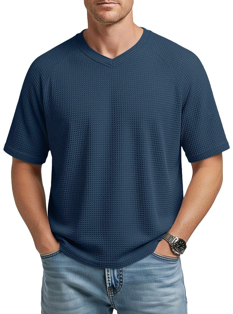 Camiseta de Punto Gofre Raglan