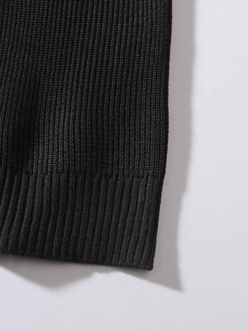 Men's Plus Size Color Block Round Neck Sweater 9