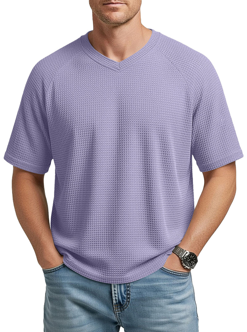 Camiseta de Punto Gofre Raglan