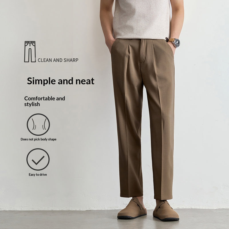 Cropped Tailored Trousers 1