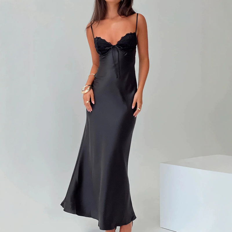 Noémie Satin Slip Dress 1