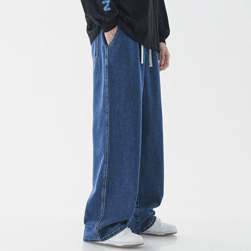 Jude Loose Straight Jeans — Dark Blue
