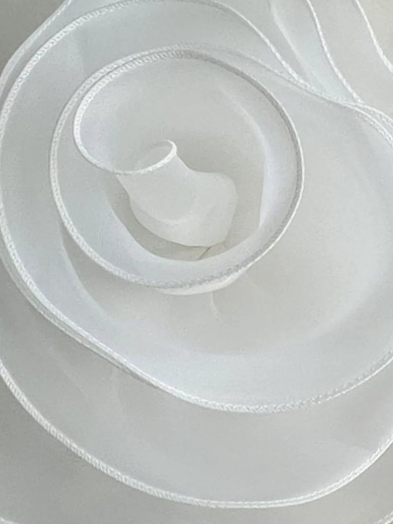 Flower Round Neck Short Sleeve T-Shirt | Hazel & June White