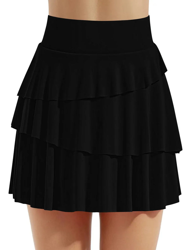 Tiered Ruffle Active Skort 8