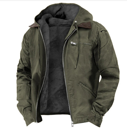 Dorian Fleece Zip Jacket — Green
