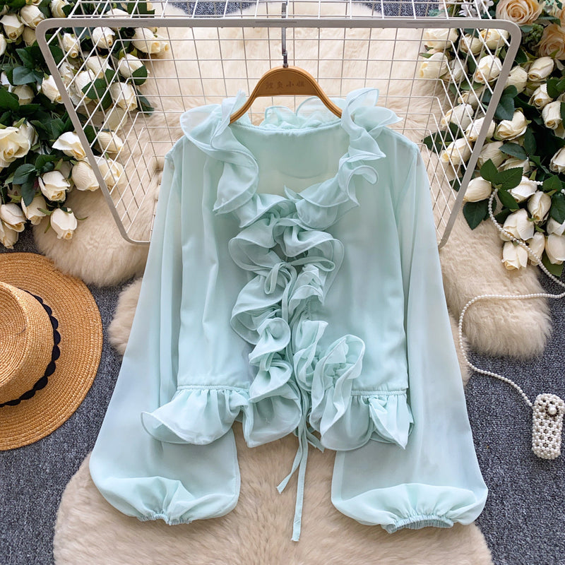 Margaux Ruffled Chiffon Blouse 4
