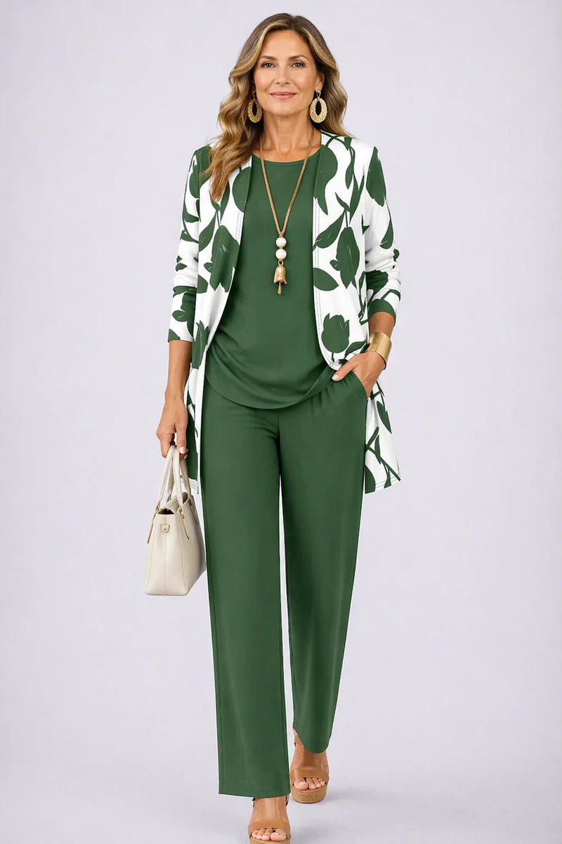 Saskia Linen-Look Three-Piece Set 6
