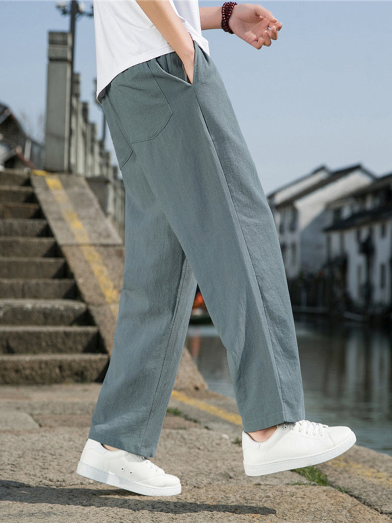 Men's Plus Size Loose Fit Drawstring Casual Pants 2