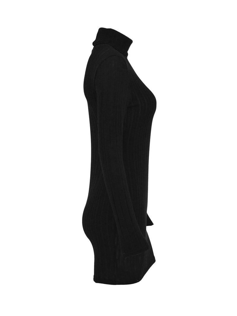 Turtleneck Ribbed Bodycon Mini Dress 8