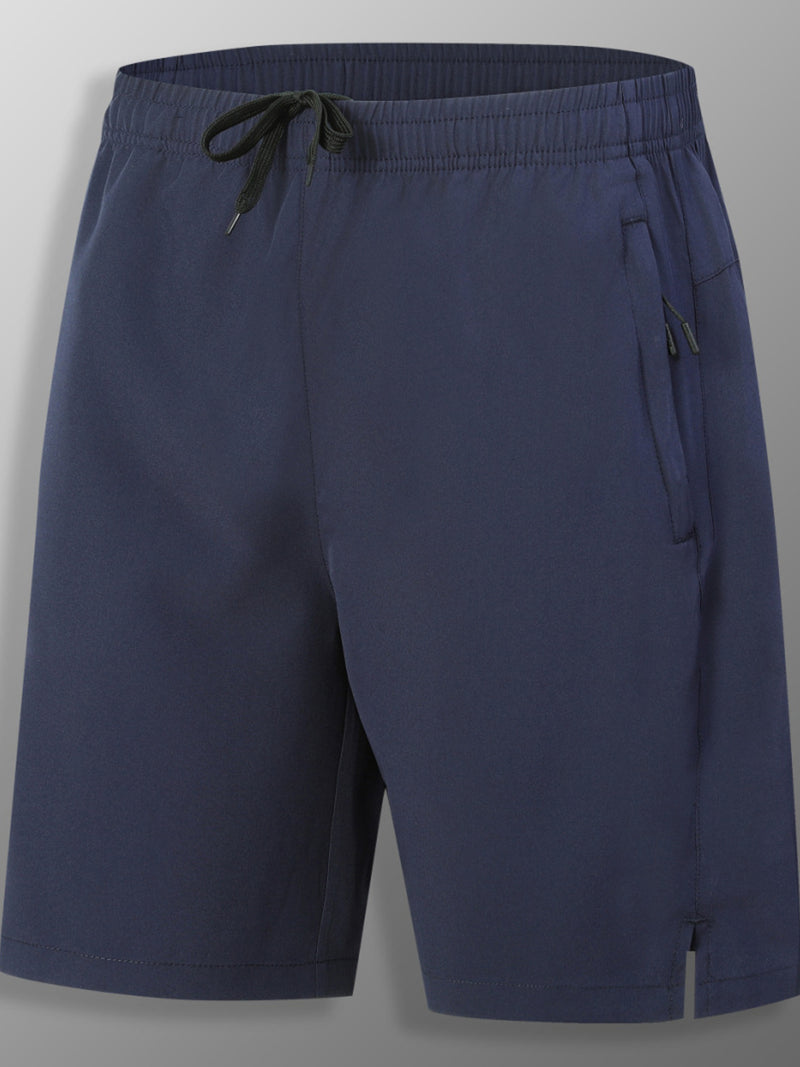 Men's Full Size Quick-Dry Athletic Shorts Plus Size | Hazel & June Dark Blue