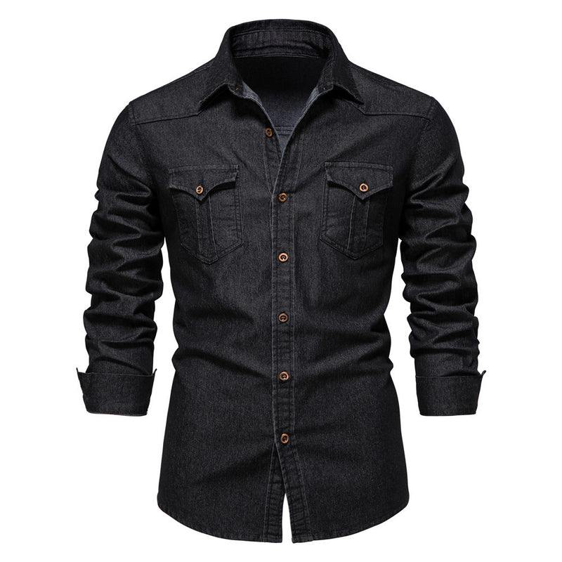 Briar Denim Shirt in Black
