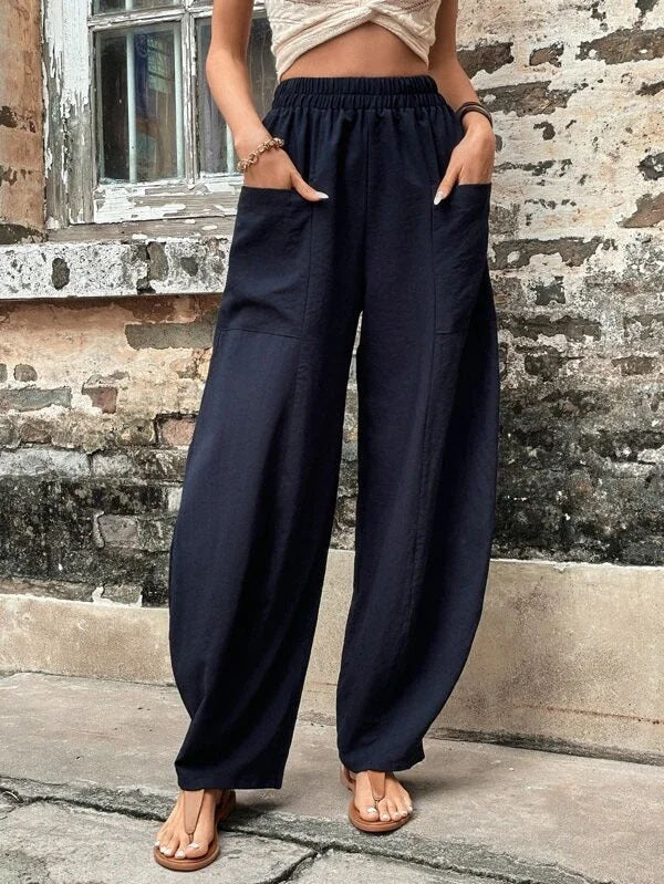 Isla Harem Beach Pants — Navy blue