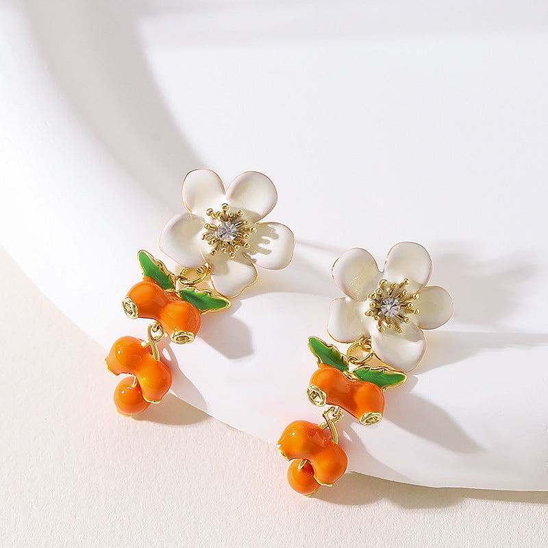 Élodie Enamel Bloom Earrings 2